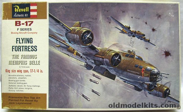 Revell 1/72 B-17F Flying Fortress Memphis Belle, H201 plastic model kit